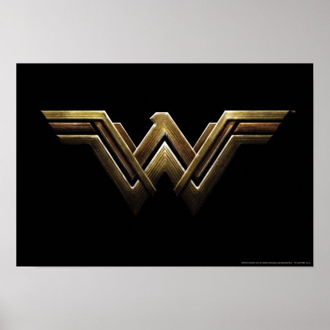 Affiches Ligue de Justice | Symbole métallurgique Wonder Wo (Devant)