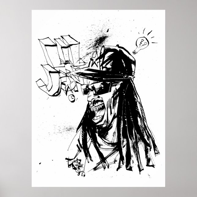 Affiches Lil Jon "Collaboration de Jim Mahfood et Lil Jon" (Devant)