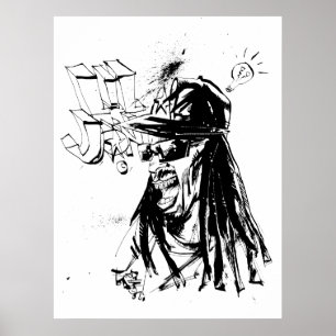 Affiches Lil Jon "collaboration par JIM Mahfood et Lil Jon