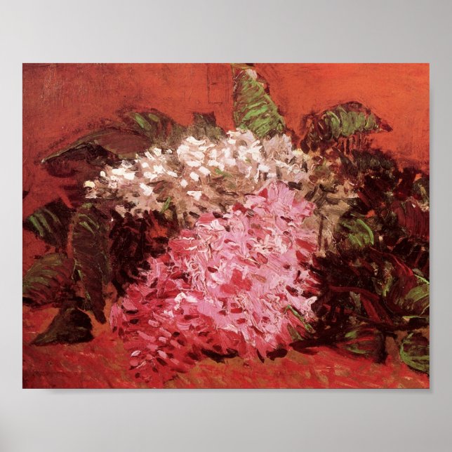 Affiches Lilacs (F286b) Van Gogh Fine Art (Devant)
