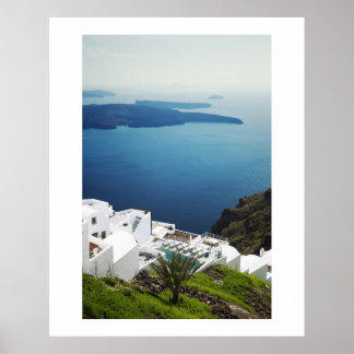 Affiches L'île de Santorin, Grèce