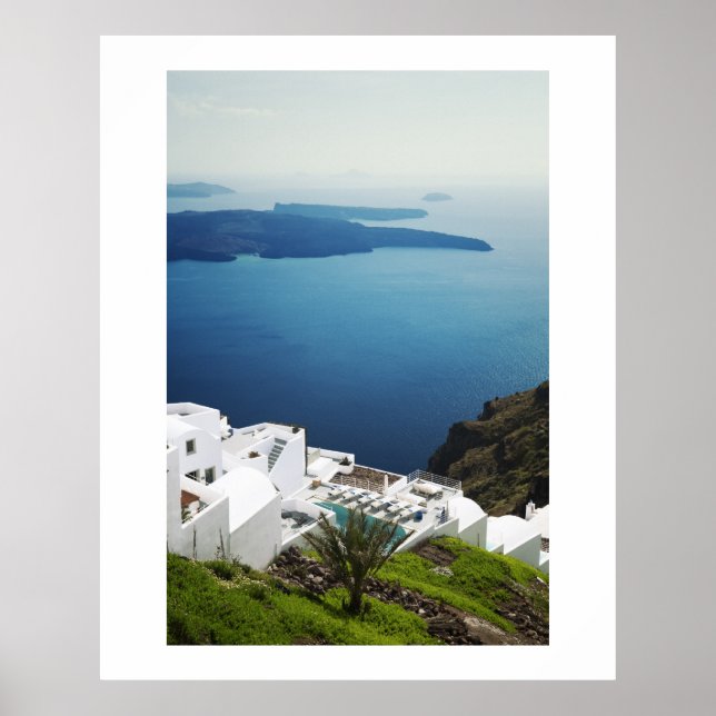 Affiches L'île de Santorin, Grèce (Devant)