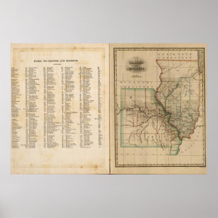 Affiches L'Illinois, Missouri