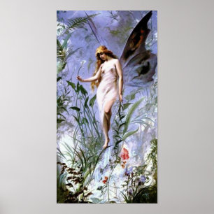 Affiches Lily Fairy Art Vintage par Luis Falero Imprimer