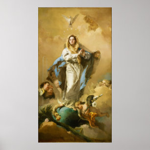 Affiches L'Immaculée Conception par Giovanni B. Tiepolo