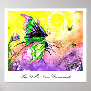 Affiches L'impression d'art Promenade de la pollinisation