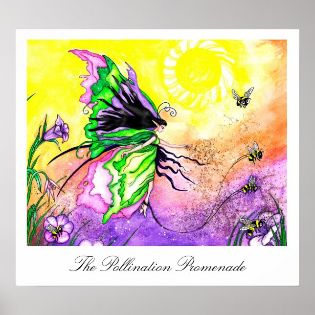 Affiches L'impression d'art Promenade de la pollinisation (Devant)