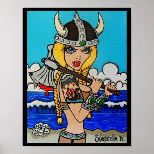 Affiches L'impression "Viking" de Skinderella