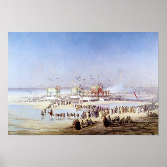 Affiches L'inauguration du canal de Suez (Devant)
