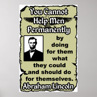 Affiches Lincoln : Aidez-Vous !