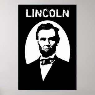 Affiches Lincoln Black and White