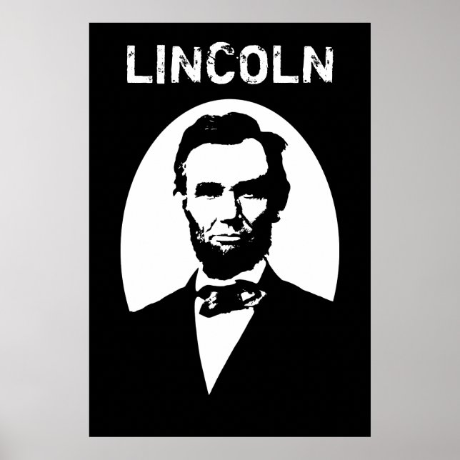Affiches Lincoln noir et blanc (Devant)