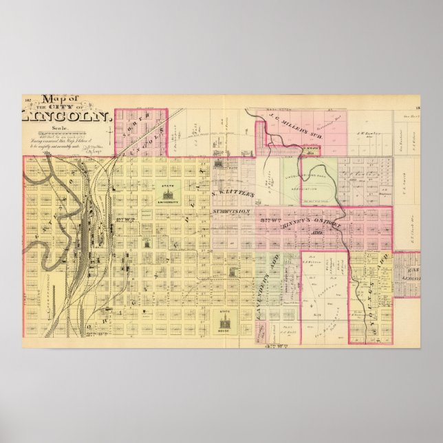 Affiches Lincoln Nord, Nebraska (Devant)