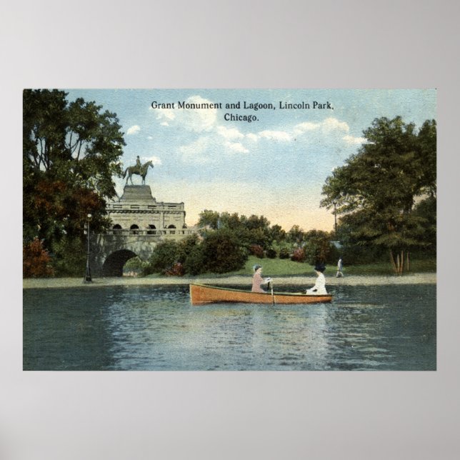 Affiches Lincoln Park, Chicago 1915 Vintage (Devant)