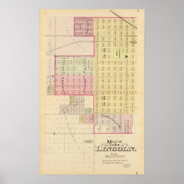 Affiches Lincoln Sud, Nebraska (Devant)