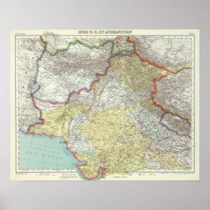 Affiches L'Inde et l'Afganistan