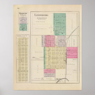 Affiches Lindsborg, King City, Roxbury, Kansas