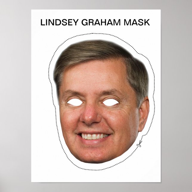 Affiches Lindsey Graham Mask (Devant)