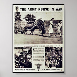 Affiches L'infirmière d'armée dans la guerre