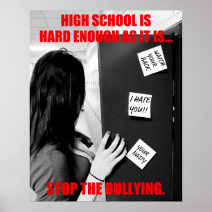 Affiches L'intimidation à l'école secondaire (propre)