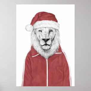 Affiches Lion de père Noël
