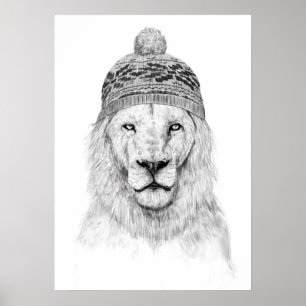 Affiches Lion d'hiver (bw)