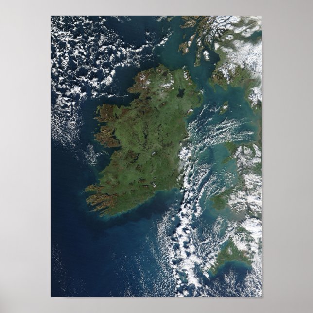 Affiches L'Irlande Vu De L'ISS (Devant)