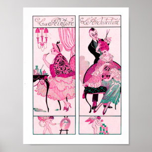 AFFICHES LISTE DES CHEVEUX, SALON DE BEAUTÉ MODE MASQUER AR