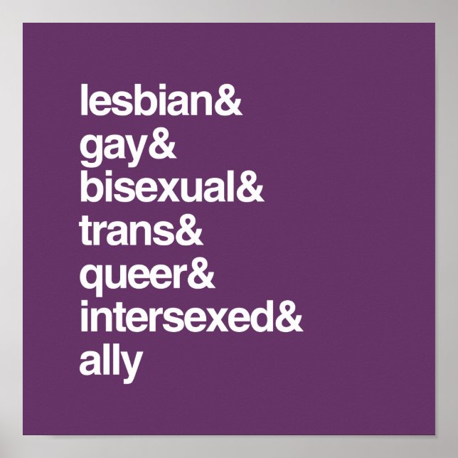 AFFICHES LISTE LGBTQI (Devant)