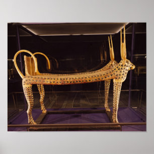 Affiches Lit funéraire sous forme de vache sacrée