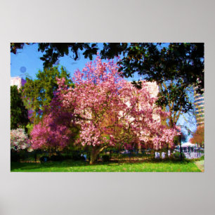 Affiches Lit Magnolia Trois Postes