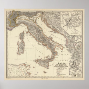 Affiches L'Italie, citerior de Gallia, Illyricum, Sicilia