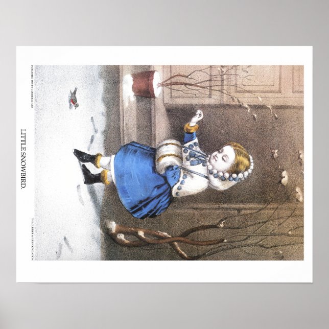 Affiches Lithographe Currier & Ives : Little Snowbird (Devant)