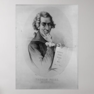 Affiches Lithographie de THOMAS PAINE par Peter Kramer