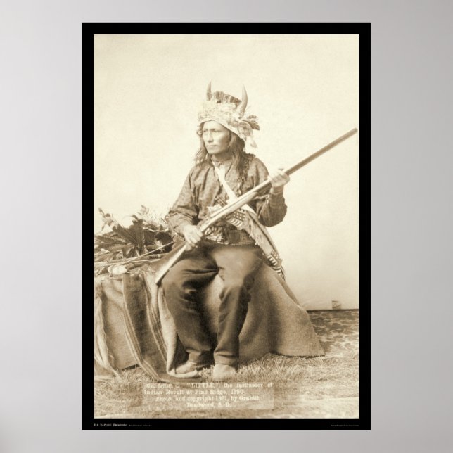 Affiches Little, Oglala Indian Pine Ridge SD 1890 (Devant)