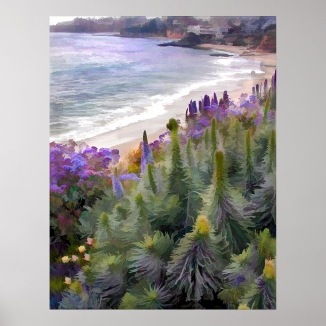 Affiches Littoral de floraison (Devant)