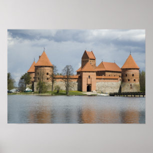 Affiches Lituanie, Trakai. Château de l'île 2