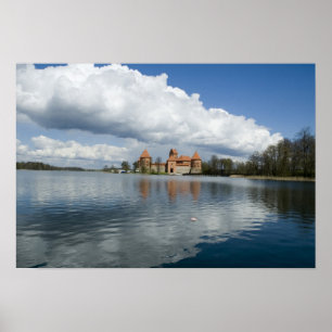 Affiches Lituanie, Trakai. Château d'Island