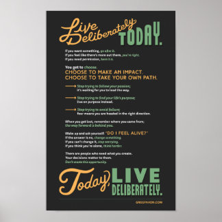 Affiches Live Deliberto : Un Manifeste