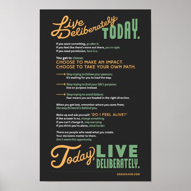 Affiches Live Deliberto : Un Manifeste (Devant)