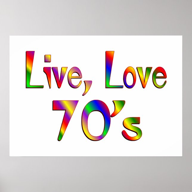 Affiches Live Love les années 70 (Devant)
