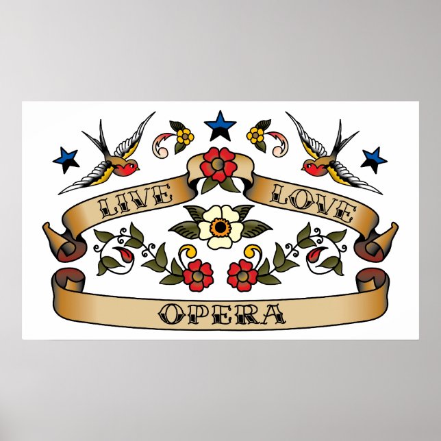 Affiches Live Love Opera (Devant)