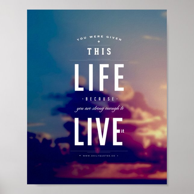 Affiches Live This Life - 8"x10" Art Print (Devant)