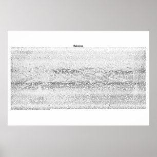 Affiches Livre d'Ephesians (texte complet de KJV)