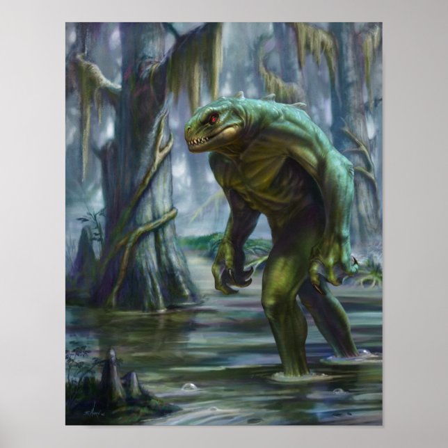 Affiches Lizardman de Scape Ore Swamp (Devant)
