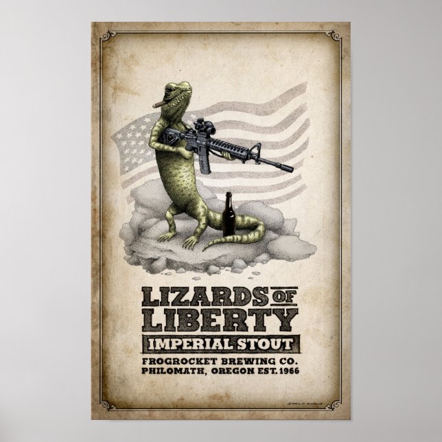 Affiches Lizards of Liberty Imperial Stout (Devant)