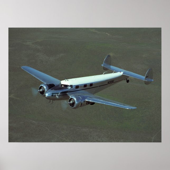 Affiches Lockheed, 12A Electra, 1938_Classic Aviation (Devant)