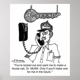 Affiches Locksmith ne fera pas appel à la maison