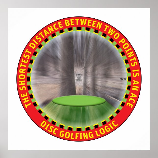 Affiches Logique de golf de disque n° 1 (Devant)