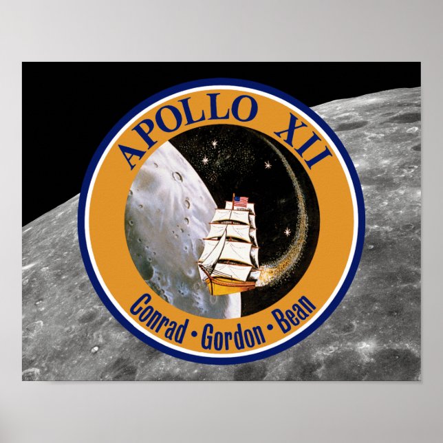 Affiches Logo du correctif de mission Apollo 12 (Devant)